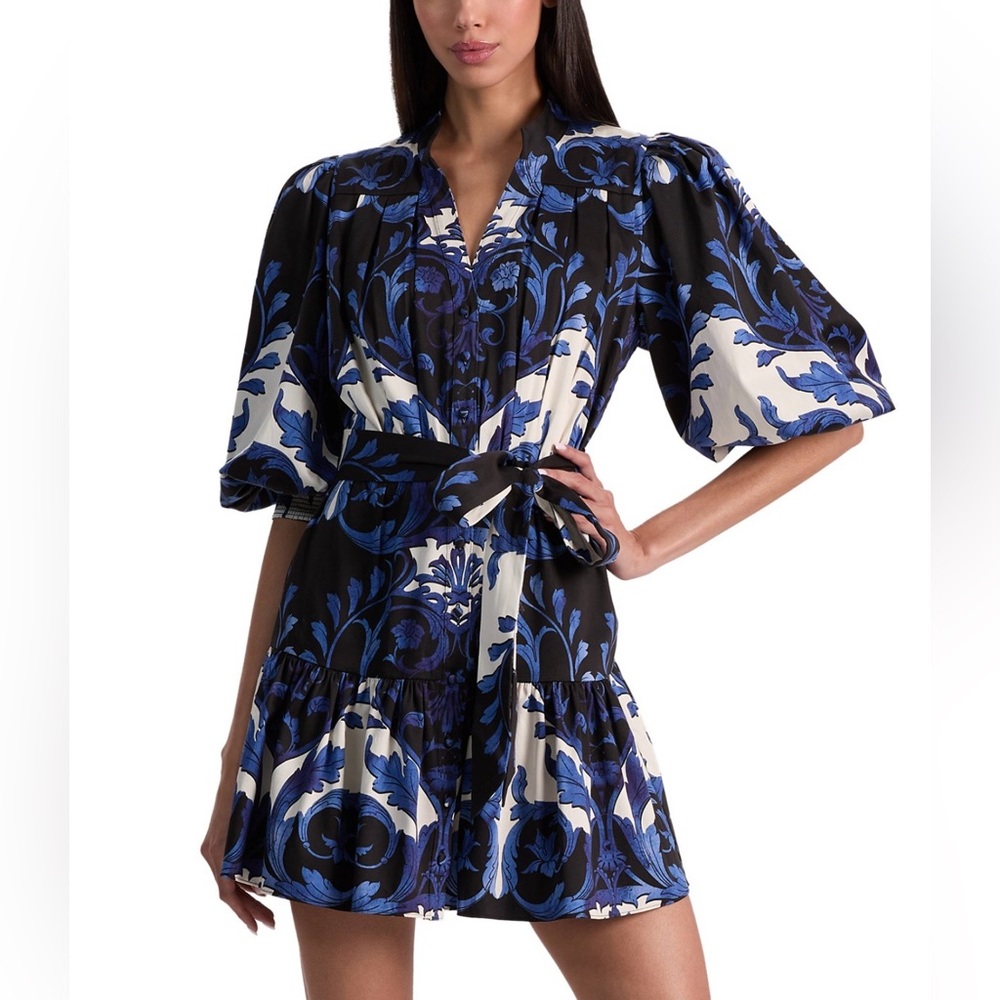 Alice + Olivia Cora Regal Retreat Mini Dress